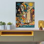 Wallity Cuadro decorativo de cristal templado Multicolor 50 x 70 cm